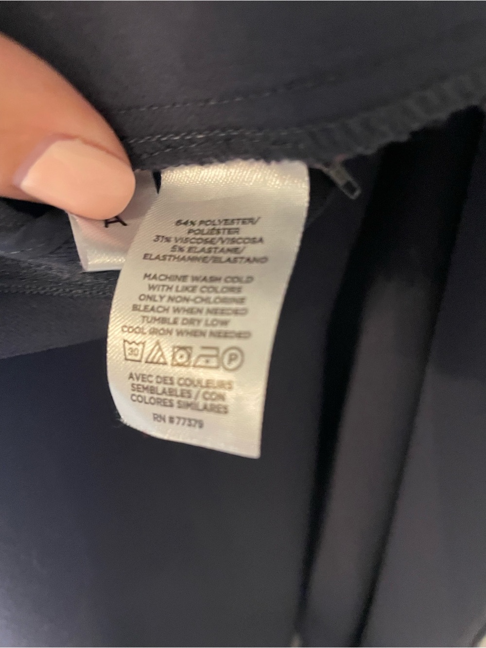 Ann Taylor Navy Ankle Flare Pant - Picture 6 of 6